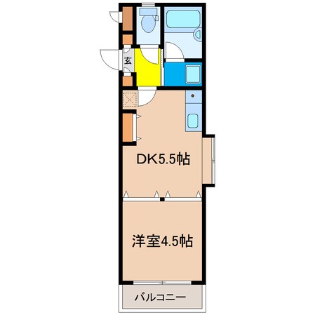 シャルマンフジ鈴蘭台の物件間取画像